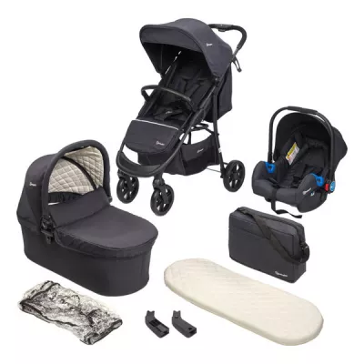 BabyGo - Carucior Style 3 in 1 Black
