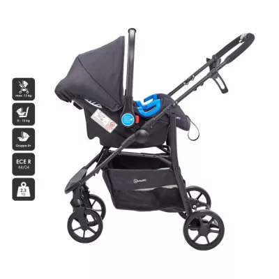 BabyGo - Carucior Style 3 in 1 Rosa