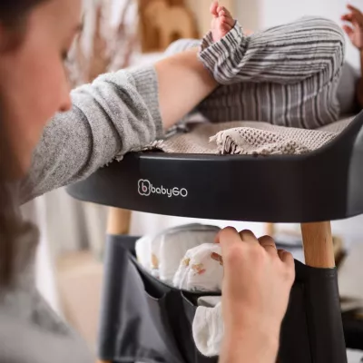 BabyGo - Masuta de schimbat si infasat Change Me, Black