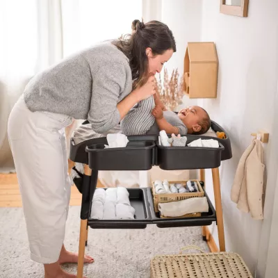 BabyGo - Masuta de schimbat si infasat Change Me, Black