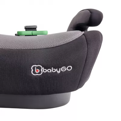 BabyGo - Scaun auto booster Bursa IV Black, 125-150 cm, certificat R129
