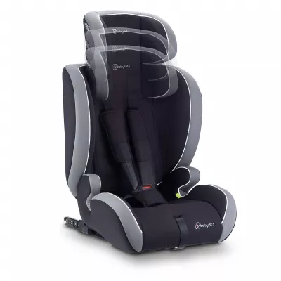 BabyGo - Scaun auto i-Size FreeFix Grey, 76-150 cm, certificat R129