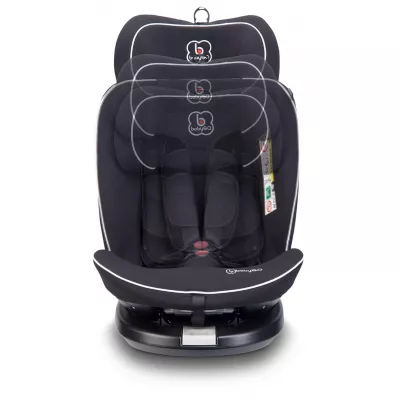 BabyGo - Scaun auto Nova2, Black, 40 -150 cm, certificat R129