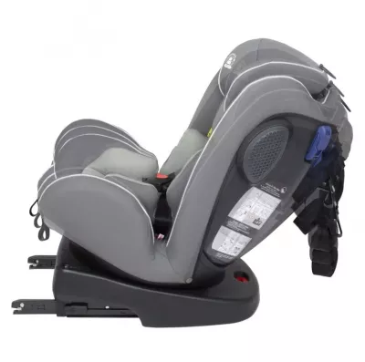 BabyGo - Scaun auto rotativ cu isofix Nova 360Â° Grey, 0 - 36 kg