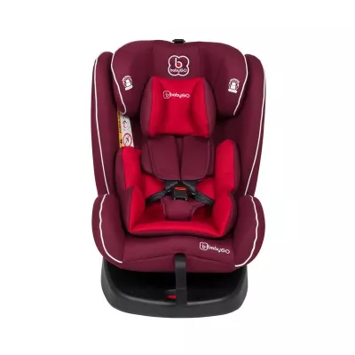 BabyGo - Scaun auto rotativ cu isofix Nova 360Â° Red, 0 - 36 kg