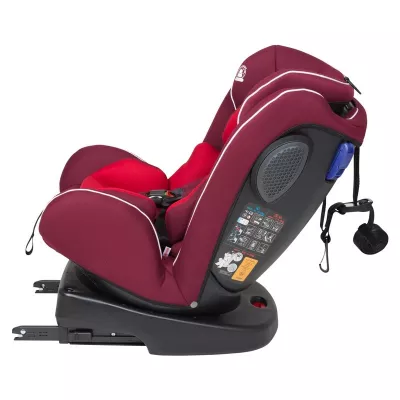 BabyGo - Scaun auto rotativ cu isofix Nova 360Â° Red, 0 - 36 kg