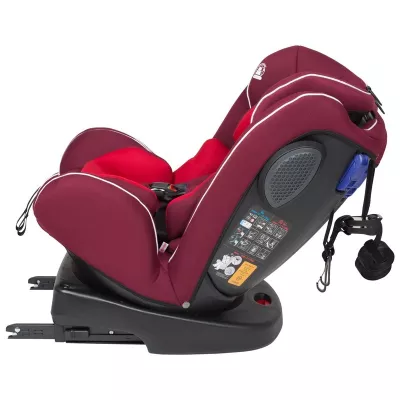 BabyGo - Scaun auto rotativ cu isofix Nova 360Â° Red, 0 - 36 kg