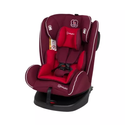 BabyGo - Scaun auto rotativ cu isofix Nova 360Â° Red, 0 - 36 kg