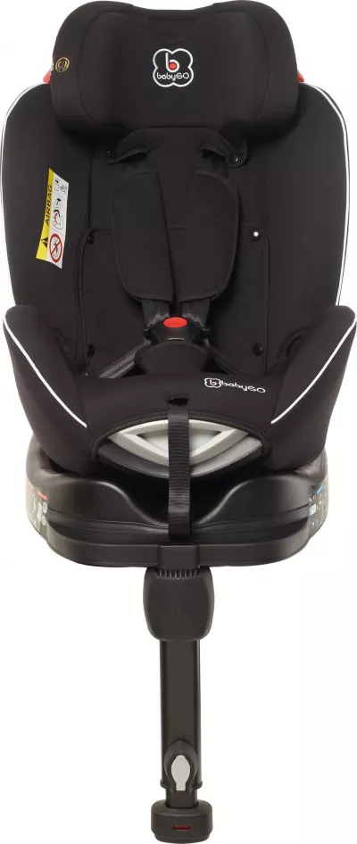 BabyGo - Scaun auto rotativ Fixleg 360 Black, 0-25 kg