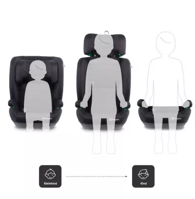 BabyGo - Scaun auto SafeChild2 Black, 100-150 cm, certificat R129