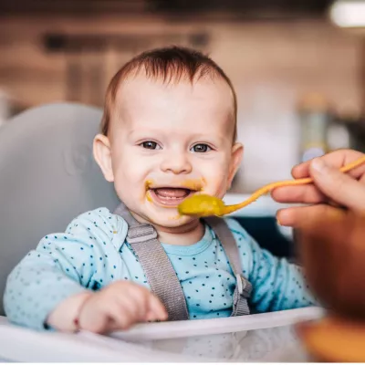 BabyGo - Scaun de masa transformabil Scandi Green