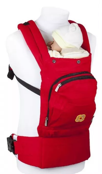 Marsupiu anatomic - Cangoo Active Air Red - BabyGo