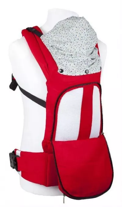 Marsupiu anatomic - Cangoo Active Air Red - BabyGo