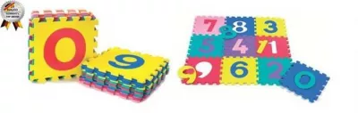 Salteluta de joaca cu cifre si litere - Puzzle 36 piese - BabyGo