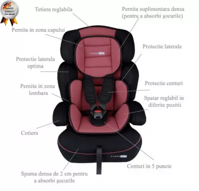 Scaun Auto - Freemove Brown - BabyGo