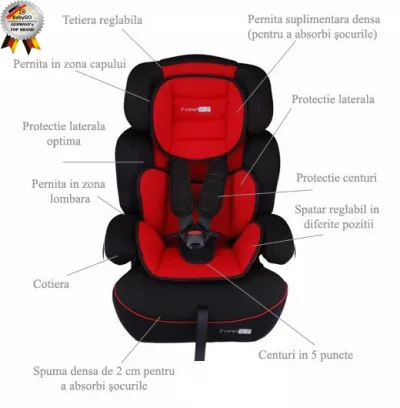 Scaun Auto - Freemove Red - BabyGo
