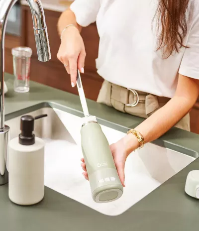 Babymoov - Moov & Feed Incalzitor de biberoane portabil si reincarcabil, Sage Green