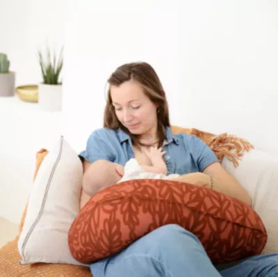 Babymoov - Perna B.Love 2 in 1 de maternitate si de alaptare, in forma de U si C, Terracota