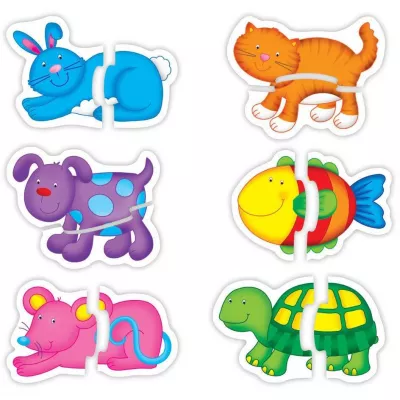 Baby Puzzle: Animale de companie (2 piese)