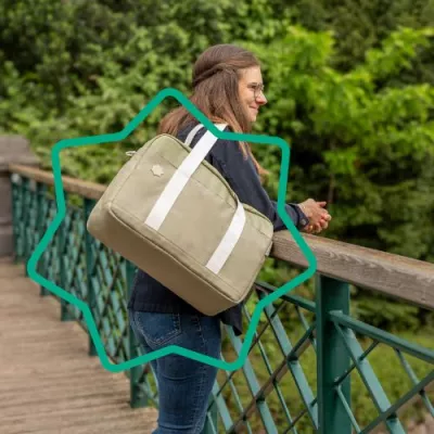 Badabulle - Geanta pentru scutece tip bowling Olive