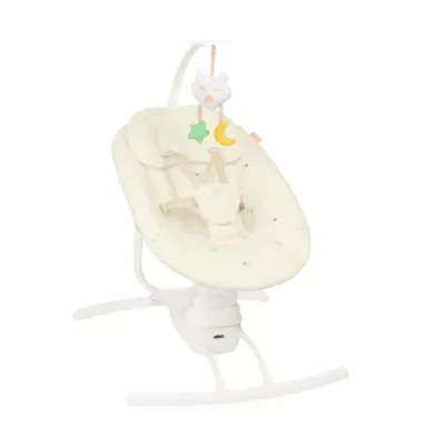 Badabulle - Leagan cu balansare stanga-dreapta, Crem