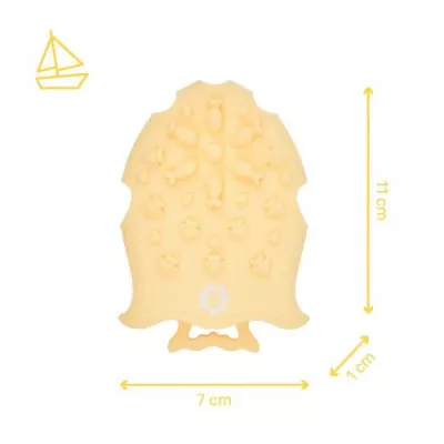 Badabulle - Perie de masaj din silicon pentru scalpul bebelusului