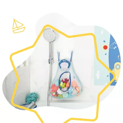 Badabulle - Plasa jucarii pentru baie Caracatita