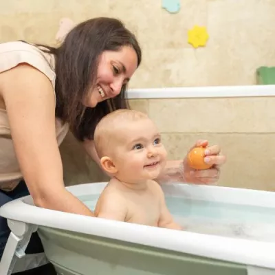 Badabulle - Set de 4 jucarii de baie stropitoare din silicon