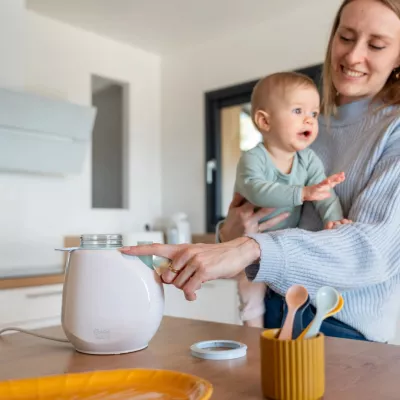 Badabulle Incalzitor de biberoane/borcane pentru casa Easy+ Pastel