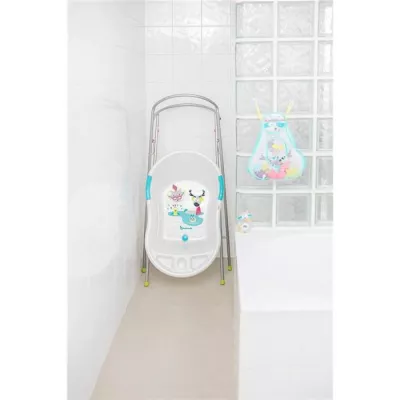 Set cadita ergonomica si suport pentru cadita Fun - White - Badabulle
