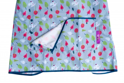 Baveta lunga cu buzunar - Copacei colorati