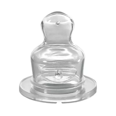 Biberon sticla 250 ml cu tetina silicon pt lapte, nr 1, nip 35015 albastru