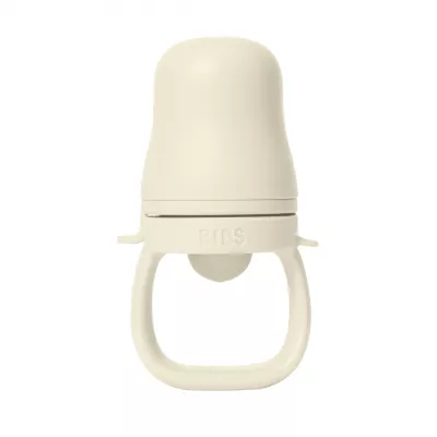 BIBS - Dispozitiv de hranire Baby Feeder cu 2 tetine din silicon, Ivory