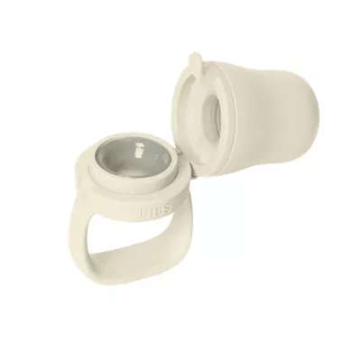 BIBS - Dispozitiv de hranire Baby Feeder cu 2 tetine din silicon, Ivory