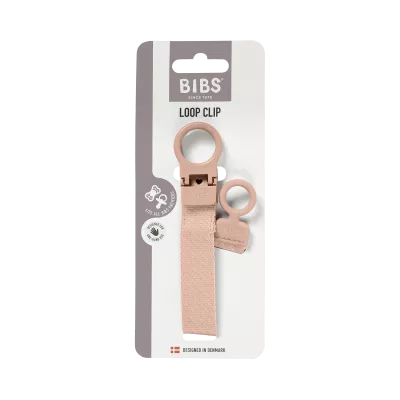 BIBS - Lantisor clip Loop pentru suzeta, Blush