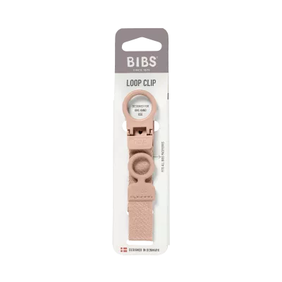 BIBS - Lantisor clip Loop pentru suzeta, Blush