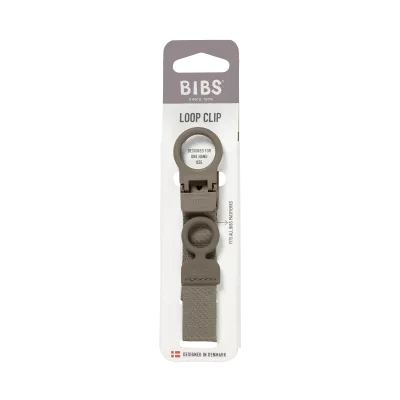 BIBS - Lantisor clip Loop pentru suzeta, Dark Oak