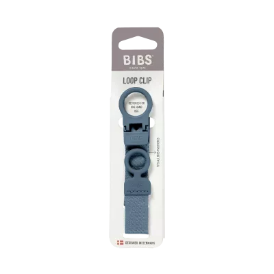BIBS - Lantisor clip Loop pentru suzeta, Petrol