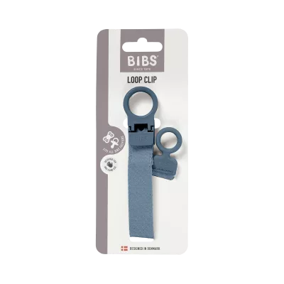 BIBS - Lantisor clip Loop pentru suzeta, Petrol