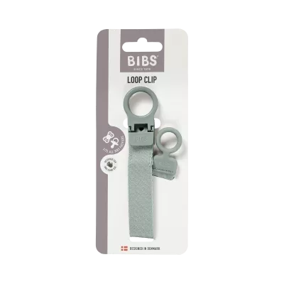 BIBS - Lantisor clip Loop pentru suzeta, Sage