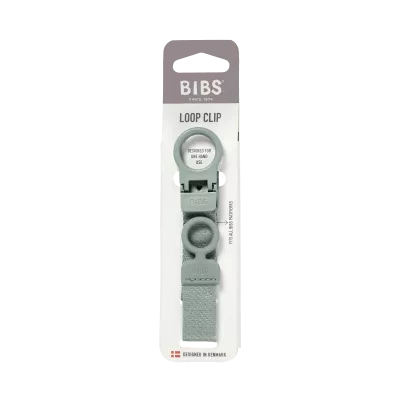 BIBS - Lantisor clip Loop pentru suzeta, Sage