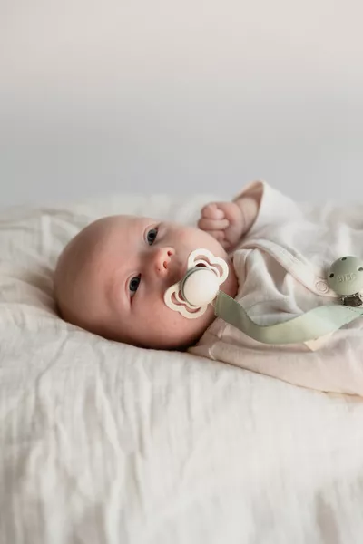 BIBS - Lantisor clip Ribbon pentru suzeta, Sage