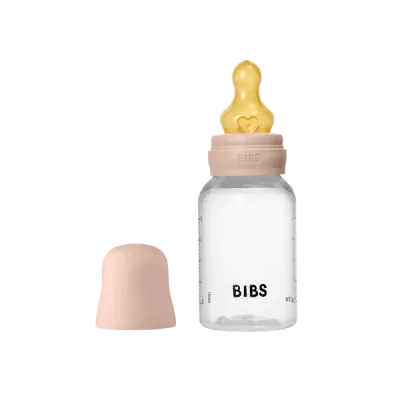 BIBS - Set complet biberon anticolici PP fara BPA, 150 ml, Latex, Blush
