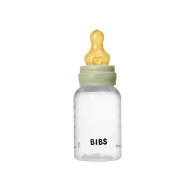 BIBS - Set complet biberon anticolici PP fara BPA, 150 ml, Latex, Sage