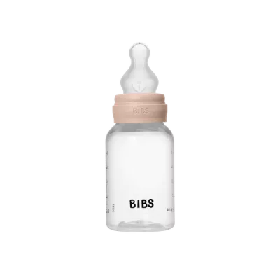 BIBS - Set complet biberon anticolici PP fara BPA, 150 ml, Silicon, Blush