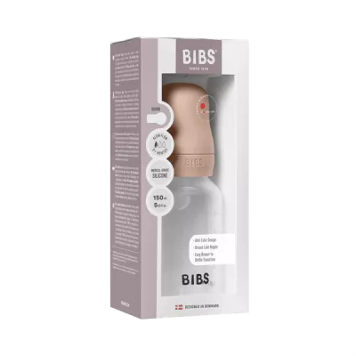 BIBS - Set complet biberon anticolici PP fara BPA, 150 ml, Silicon, Blush