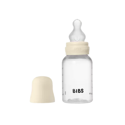 BIBS - Set complet biberon anticolici PP fara BPA, 150 ml, Silicon, Ivory