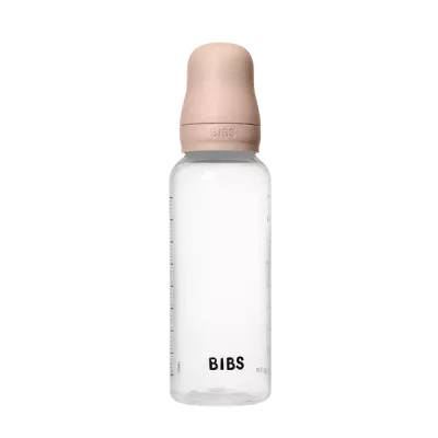 BIBS - Set complet biberon anticolici PP fara BPA, 270 ml, Silicon, Blush