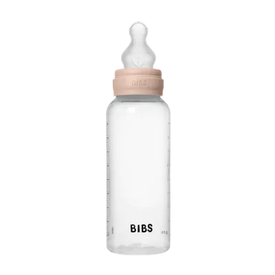 BIBS - Set complet biberon anticolici PP fara BPA, 270 ml, Silicon, Blush
