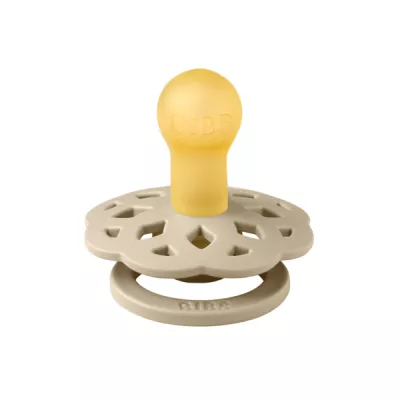 BIBS - Suzeta Boheme Latex, tetina rotunda, 0 luni +-Vanilla